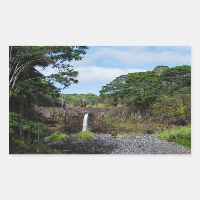 wai'ale falls in wailuku river state park sticker (Front)