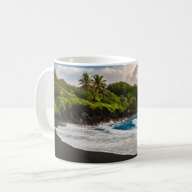 Waianapanapa Beach Coffee Mug (Front Left)