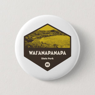 Wai'anapanapa State Park Hawaii 2 Inch Round Button
