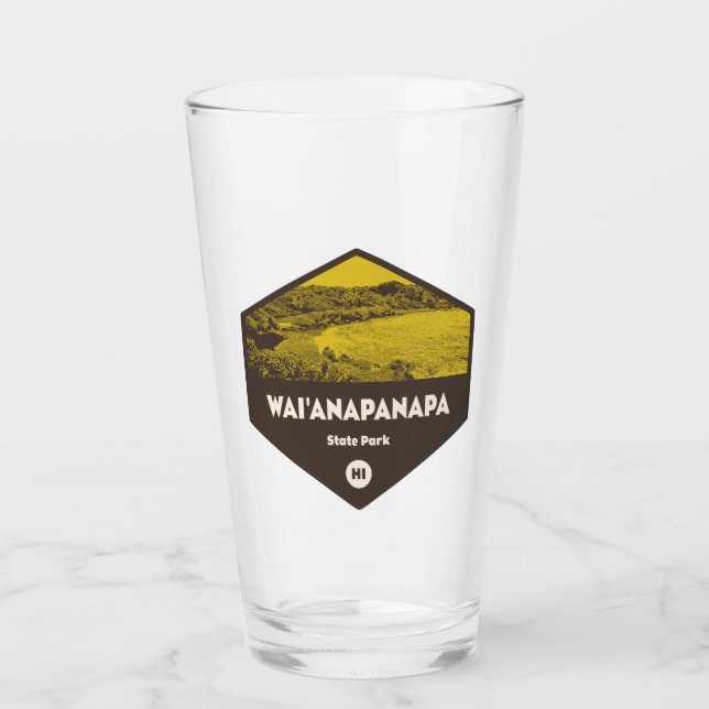 Wai'anapanapa State Park Hawaii Glass (Front)