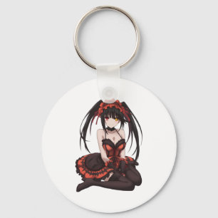 Waifu Kurumi Tokisaki Sticker Keychain