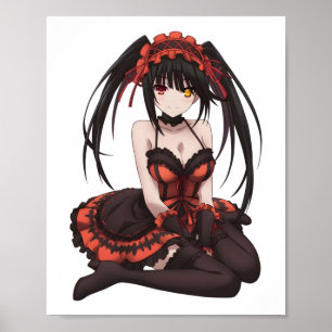 Waifu Kurumi Tokisaki Sticker  Poster