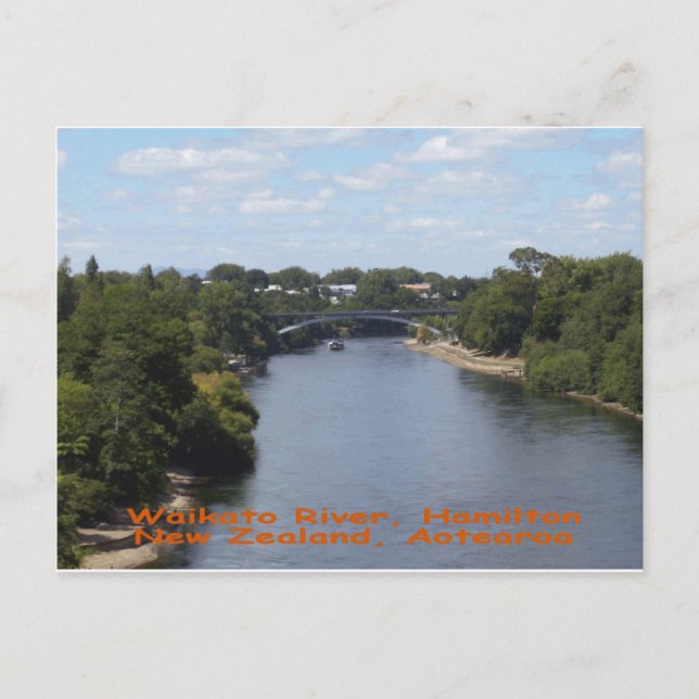 Waikato River, Hamilton Postcard (Front)