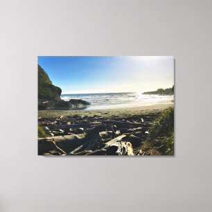 Waikiki Beach, Cape Disappointment, Washington Canvas Print