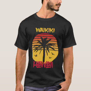 Waikiki Beach Hawaii Vacation Ocean Surfing T-Shirt