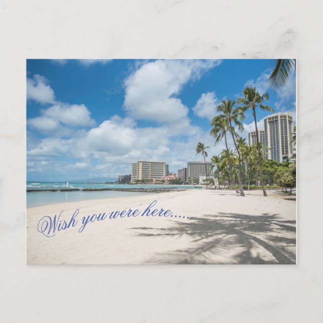 Waikiki Beach Postcard (Front)
