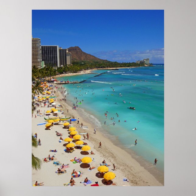 Waikiki Beach Poster (Front)