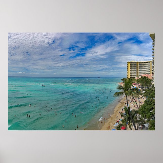 Waikiki Beach Poster (Front)