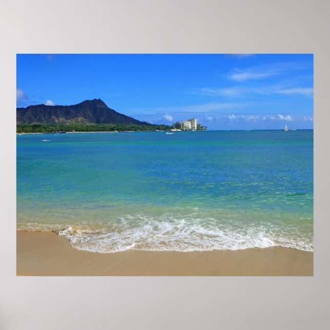 Waikiki Beach Poster (Front)