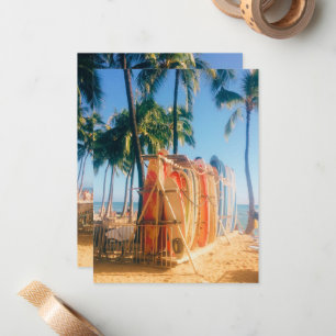 Waikiki Beach Surfboards Card
