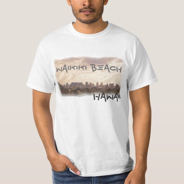 Waikiki Beach value shirt (Front)