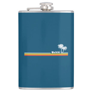 Waikiki, Hawaii Hip Flask
