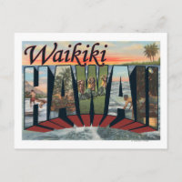Waikiki, Hawaii - Large Letter Scenes