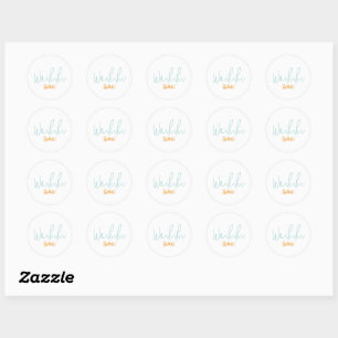 Waikiki, Hawaii Travel Souvenir  Classic Round Sticker