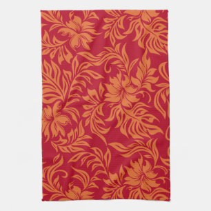 Waikiki Hibiscus Hawaiian Kitchen Towel