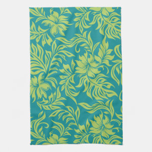 Waikiki Hibiscus Hawaiian Kitchen Towel