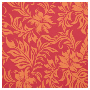 Waikiki Hibiscus Hawaiian Pareau Floral Fabric