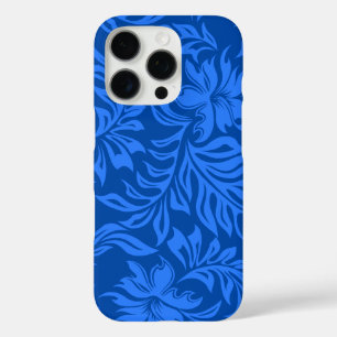 Waikiki Hibiscus Hawaiian Pareau Floral Royal iPhone 16 Pro Case