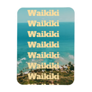 Waikiki, Honolulu, Oahu, Hawaii Magnet