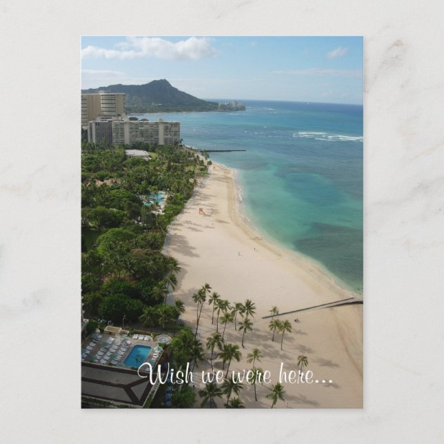 Waikiki Paradise, Wish we were here... Postcard (Front)