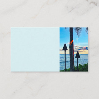 Waikiki Tiki Torches Business Card