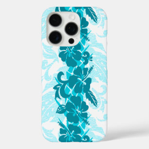 Waikoloa Hawaiian Hibiscus Floral Teal iPhone 16 Pro Case