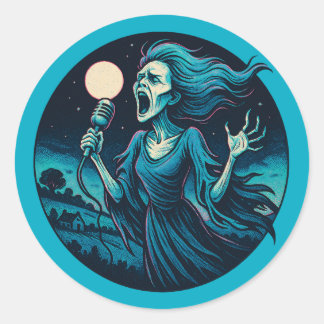Wail of the Banshee Classic Round Sticker