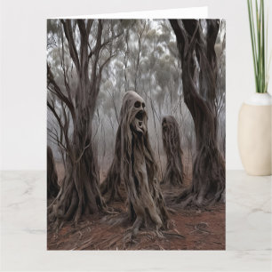 Wailing Ghost Trees Australian Bush Thank You Card