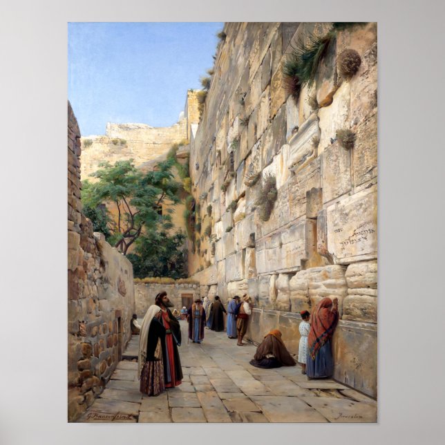 Wailing Wall | Gustav Bauernfeind | Poster (Front)