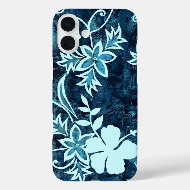 Waimanalo Hawaiian Hibiscus Batik Case-Mate iPhone Case (Back)