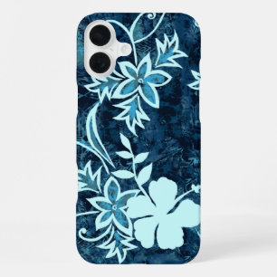 Waimanalo Hawaiian Hibiscus Batik iPhone 16 Plus Case