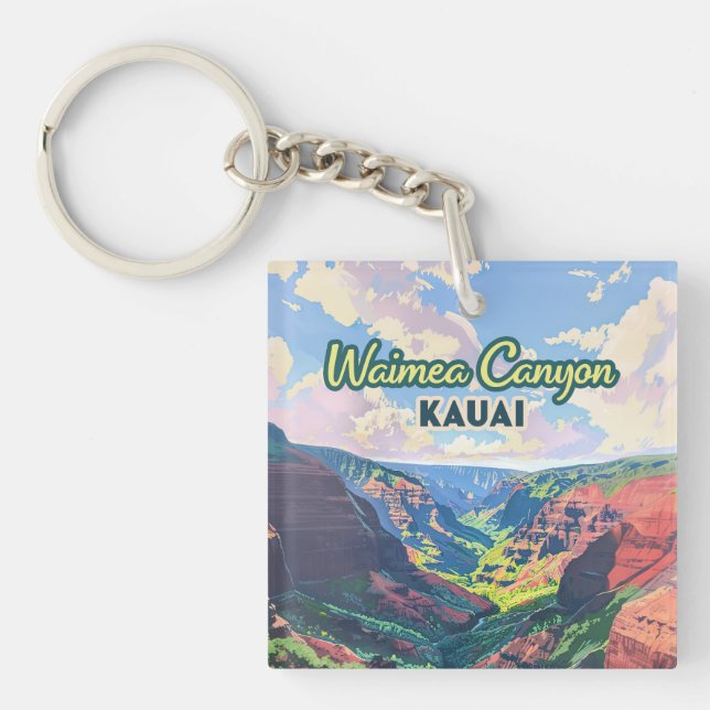 Waimea Canyon Kauai Hawaii Paysage Rétro (Devant)