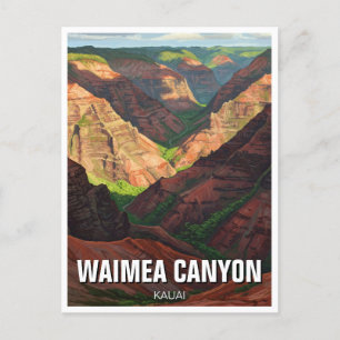 Waimea Canyon Kauai Hawaii Travel Postcard
