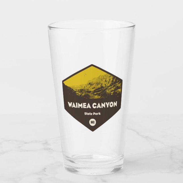 Waimea Canyon State Park Hawaii Glass (Front)