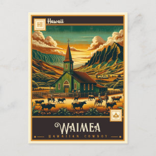 Waimea, Hawaii    Vintage Postcard