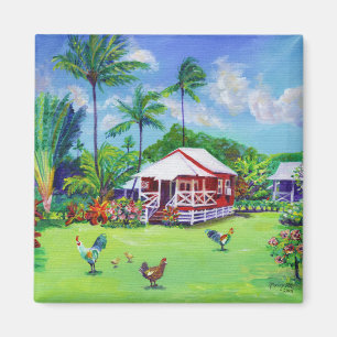 Waimea Plantation Cottage Number 49 Red House Magnet
