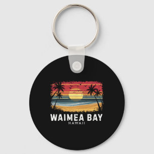 Waimea Y Hawaii Surfboard Beach Keychain