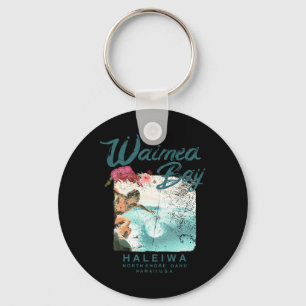 Waimea Y Hawaii Vintage Hawaiian Surf Keychain