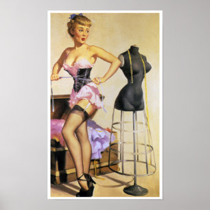 Waistline Pin Up Poster