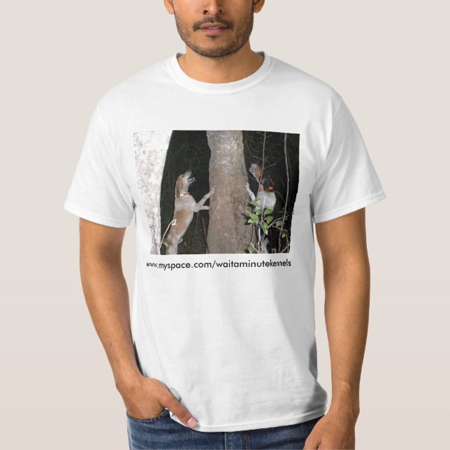 Wait A Minute Kennels - Customized T-Shirt (Front)