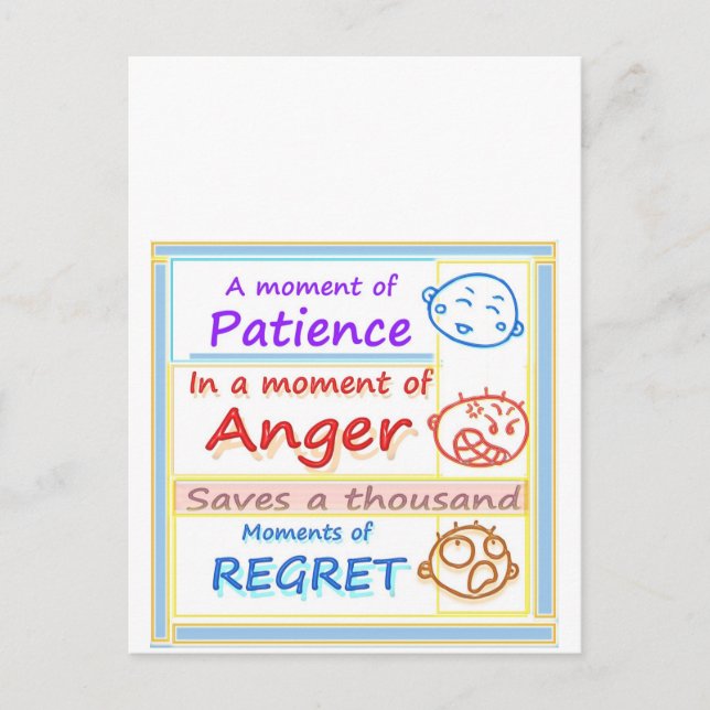 Wait a MOMENT and Reflect Postcard (Front)