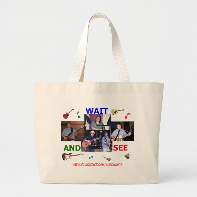 WAIT AND SEE small tote bag (Front)