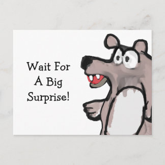 Wait for a big surprise postcard