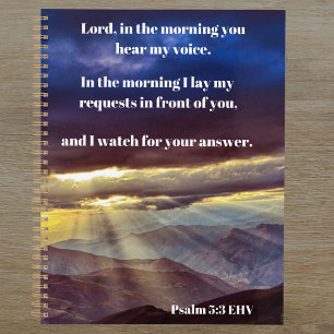 Wait For God Psalm 5:3 Bible Verse Christian Planner