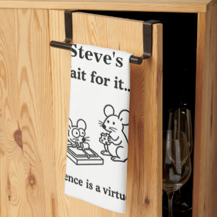 Wait for it, funny mice kitchen towel