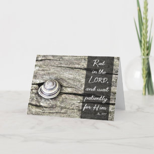 "Wait Patiently for Him" - Scripture Card