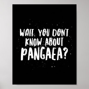 Wait, You Dont Know About Pangaea Awesome Funny  Poster