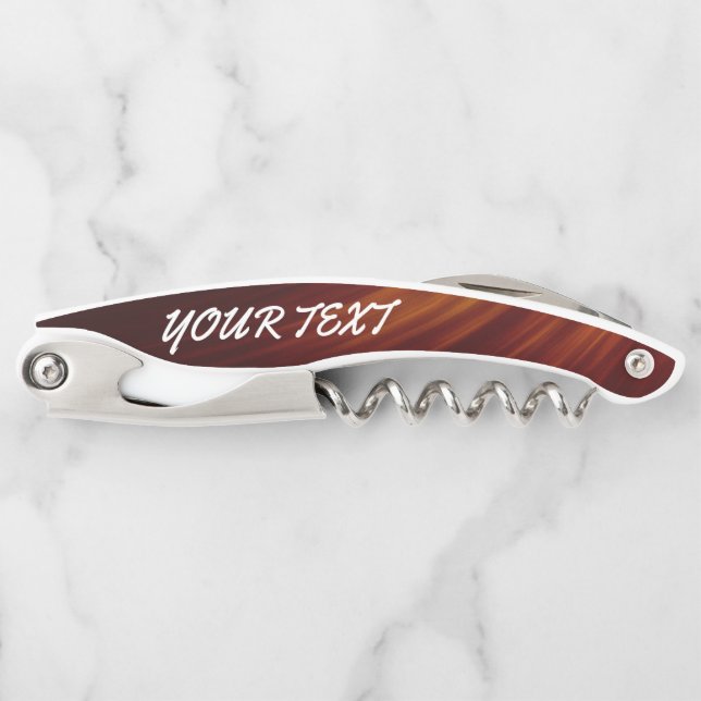 Waiter Corkscrew Wine Opener – Engraved Name Gift (Front)