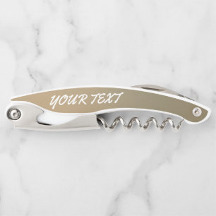 Waiter Corkscrew Wine Opener – Engraved Name Gift