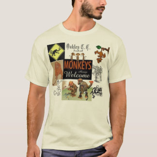 waiter, monkey, golfing monkey, T-Shirt